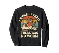 I Woke Up Early There Was No Worm Sarcastico Felpa