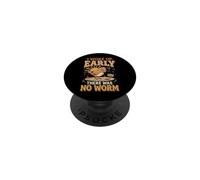 I Woke Up Early There Was No Worm Sarcastico PopSockets PopGrip Adesivo