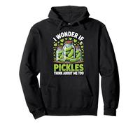 I Wonder If Pickles Think About Me Too Buongustaio Felpa con Cappuccio