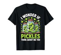I Wonder If Pickles Think About Me Too Buongustaio Maglietta