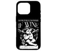I wonder if Wine is missing me too - Thinking Angel - Funny Custodia per iPhone 16 Pro