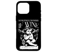 I wonder if Wine is missing me too - Thinking Angel - Funny Custodia per iPhone 16 Pro Max