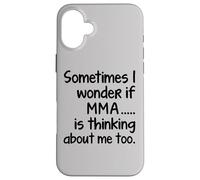 I Wonder MMA divertente arti marziali miste combattente Sensei studente Custodia per iPhone 16 Plus