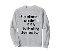 I Wonder MMA divertente arti marziali miste combattente Sensei studente Felpa