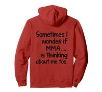 I Wonder MMA divertente arti marziali miste combattente Sensei studente Felpa con Cappuccio