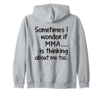 I Wonder MMA divertente arti marziali miste combattente Sensei studente Felpa con Cappuccio