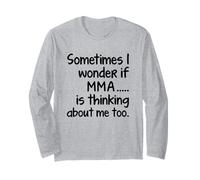 I Wonder MMA divertente arti marziali miste combattente Sensei studente Maglia a Manica