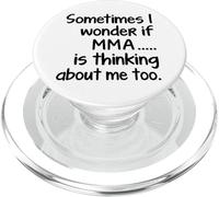 I Wonder MMA divertente arti marziali miste combattente Sensei studente PopSockets PopGrip per MagSafe