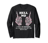 I Won't Be Remembered as a Woman Who Kept Her Mouth Shut Maglia a Manica