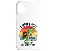 I Won't Quit But I Will Swear The Whole Time | Tartaruga Custodia per iPhone 16 Plus