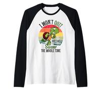 I Won't Quit But I Will Swear The Whole Time | Tartaruga Maglia con Maniche Raglan