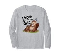 I wood Ma sono troppo stanco Maglia a Manica