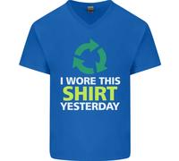 I Wore This Ieri Divertente Ambientali Uomo Scollo A V Cotone T-Shirt
