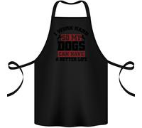 I Work Hard Cosi My Cani Better Life Divertente Cotone Grembiule 100% Biologico