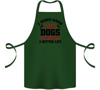 I Work Hard Cosi My Cani Better Life Divertente Cotone Grembiule 100% Biologico