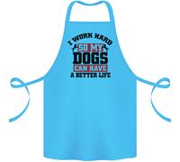 I Work Hard Cosi My Cani Better Life Divertente Cotone Grembiule 100% Biologico