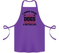 I Work Hard Cosi My Cani Better Life Divertente Cotone Grembiule 100% Biologico