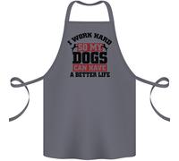 I Work Hard Cosi My Cani Better Life Divertente Cotone Grembiule 100% Biologico