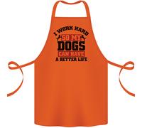 I Work Hard Cosi My Cani Better Life Divertente Cotone Grembiule 100% Biologico