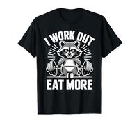 I Work out To Eat More Palestra Equilibrio Fitness Maglietta