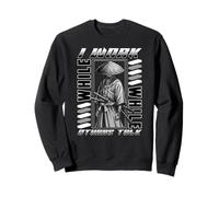I Work While Others Talk Samurai Silent Grind Samurai Citazione Felpa