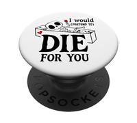 I Would Pretend Die for Ya You Valentines Couple Anniversary PopSockets PopGrip Adesivo