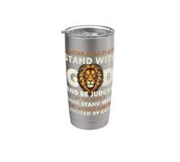 I would Rather Stand With God - Christian Faith Religious Bicchiere termico in acciaio inox doppia parete