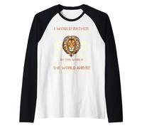 I Would Rather Stand with God - Christian Faith Religious Maglia con Maniche Raglan