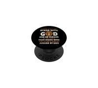 I would Rather Stand With God - Christian Faith Religious PopSockets PopGrip Adesivo