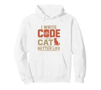 I Write Code so My Cat Can Have a Better Life Funny G elpa con Cappuccio