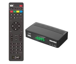 i-ZAP GOMMOLO - Decoder Digitale Terrestre 2026 DVB-T2, NERO