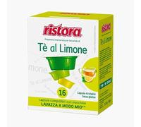 I0561 128 CAPSULE RISTORA TE' AL LIMONE COMPATIBILE LAVAZZA A MODO MIO