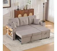 I0I&I0I Divano con letto estraibile e spazio nascosto per spazi flessibili, serate accoglienti e soluzioni pratiche nella vita di tutti i giorni (grigio chiaro + velluto + schiuma + 3 posti)