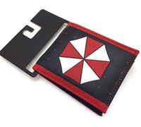 I0I&I0I Portafoglio Anime, Resident Evil Protection Ombrello Sezione Corta Studenti Uomini e Femminili Anime Portafoglio Periferico Portafoglio Porta Carte, C, Punk