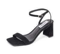 I1614 sandalo donna STEVE MADDEN LUXE BLACK SUEDE woman sandal