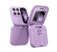 i17 PRO - Telefono cellulare pieghevole con radio FM, voce magica, lista nera, vibrazione, 2 schede SIM, piccolo display, facile da usare, regalo per la festa del papà