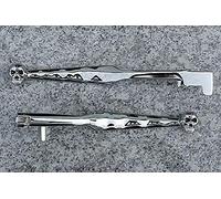 i5 Chrome Skull Anteriore Freno & Frizione Leve per Kawasaki Vulcan EN 500 VN 800 900 2000 Classic Custom Drifter LT