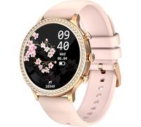 I70 Smartwatch da Donna Ip68 Impermeabile Multi-Sport Mode Smart Watch con Frequenza Cardiaca Pressione Sanguigna Monitoraggio del Periodo Fisiologico, Pink
