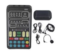 I9 Voice Changer Set di schede audio di registrazione portatile, suono elettronico regolabile, per mascherare la tua voce e riprodurre diversi personaggi nei giochi (versione inglese)
