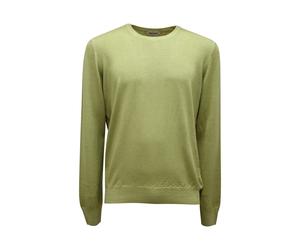 I9365 MAGLIONE UOMO GRAN SASSO MAN WOOL SWEATER GREEN
