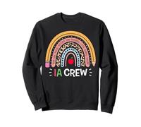 IA Crew Istruttivo Assistente Arcobaleno Insegnanti Aiuto Felpa