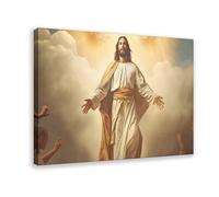 IADNG Poster da parete con stampa artistica su tela, motivo: L'ascensione di Gesù, 20 x 30 cm