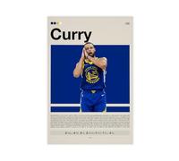 IADNG Poster su tela con Stephen Curry, Golden State Warriors, NBA Fan della NBA, decorazione per camera da letto, idea regalo, 50 x 75 cm