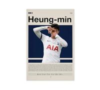 IADNG Poster su tela, motivo: Son Heung-min, Tottenham Hotspur, calciatore, decorazione per camera da letto, paesaggio decorativo, regalo, 40 x 60 cm