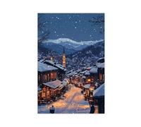 IADNG Stampa artistica da parete con immagine di Sarajevo Winter Bazaar 50 x 75 cm