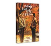 IAGHRT Poster del film When Harry Met Sally, 1 poster su tela, decorazione per camera da letto, ufficio, camera da letto, regalo, 60 x 90 cm