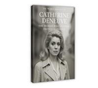 IAGHRT Poster su tela con Catherine Deneuve, decorazione per camera da letto, ufficio, camera da letto, regalo, 60 x 90 cm