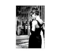 IAGHRT Poster su tela di Audrey Hepburn, decorazione per camera da letto, ufficio, camera da letto, regalo, 20 x 30 cm
