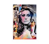 IAGHRT Poster su tela di Catherine Deneuve (9), decorazione per camera da letto, ufficio, camera da letto, regalo, 50 x 75 cm