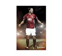 IAGHRT Poster su tela di Zlatan Ibrahimovic, decorazione per camera da letto, ufficio, camera da letto, regalo, 50 x 75 cm